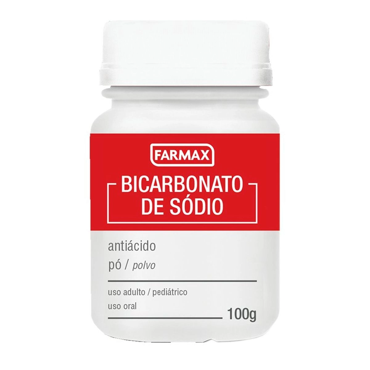 Bicarbonato de Sódio 100% Pó 100g Farmax