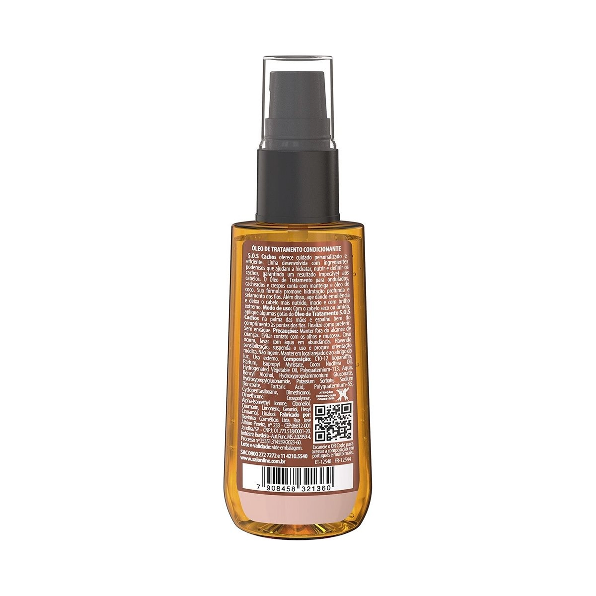 Óleo SOS Cachos Óleo de Coco Com 42ml Salon Line