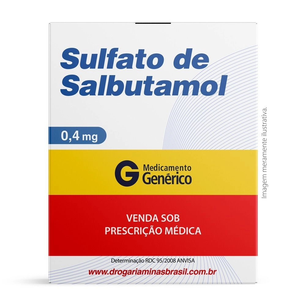 Sulfato de Salbutamol 0,4mg Com 120mL Genérico Geolab