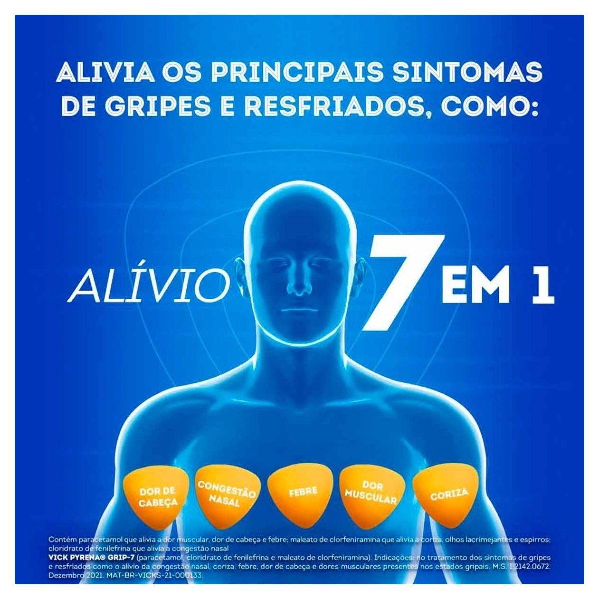 Vick Pyrena Grip 7 Com 10 Cápsulas