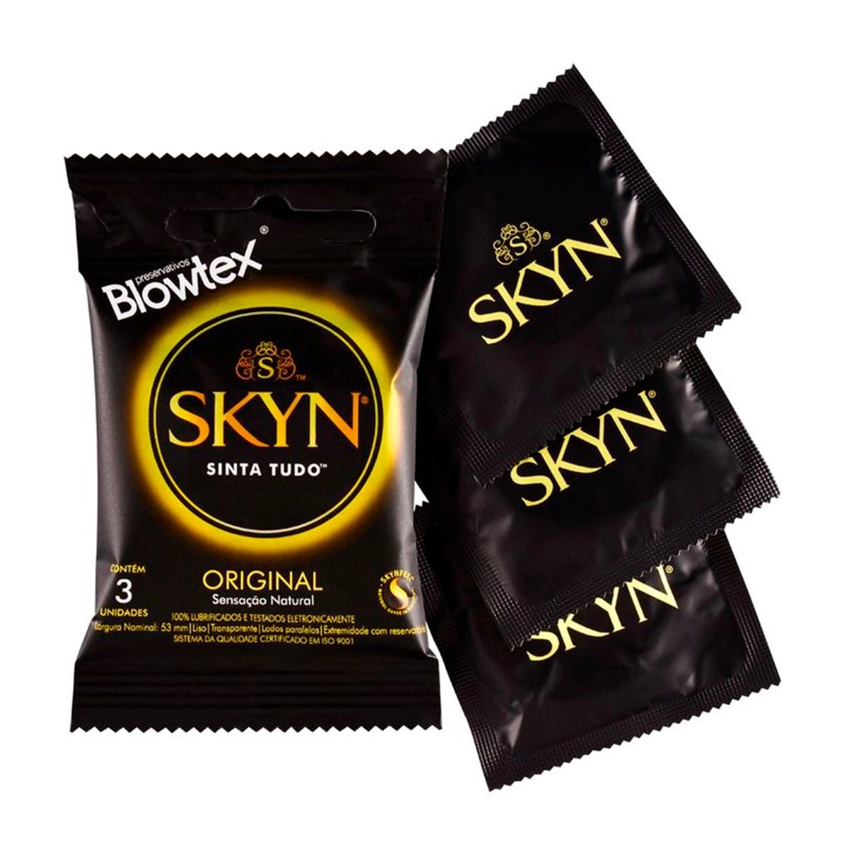 Preservativo Skyn Sinta Sensação Natural Com 3 Unidades Blowtex