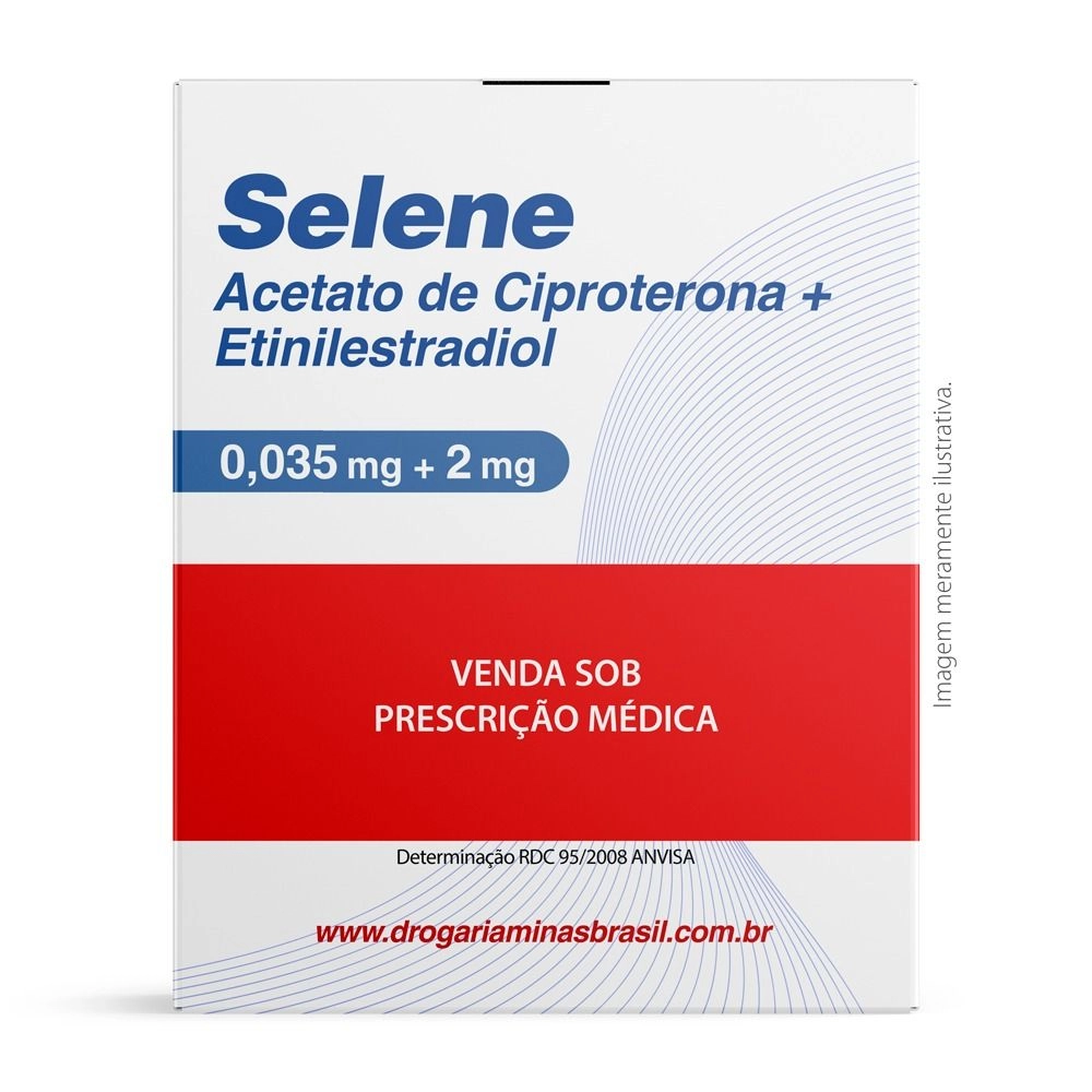 Selene Etinilestradiol 0,035mg Acetato De Ciproterona 2mg Com 21 Comprimidos