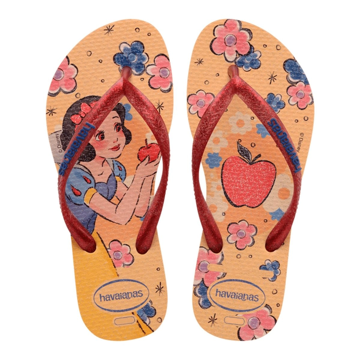 Sandália Kids Slim Princess Amarelo Caja Tamanho 31/32 Havaianas