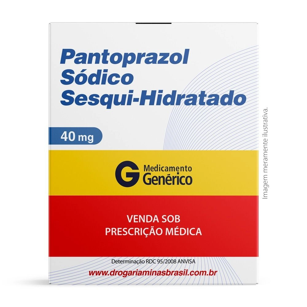 Pantoprazol Sódico Sesqui-Hidratado 40mg Com 28 comprimidos Genérico Cimed