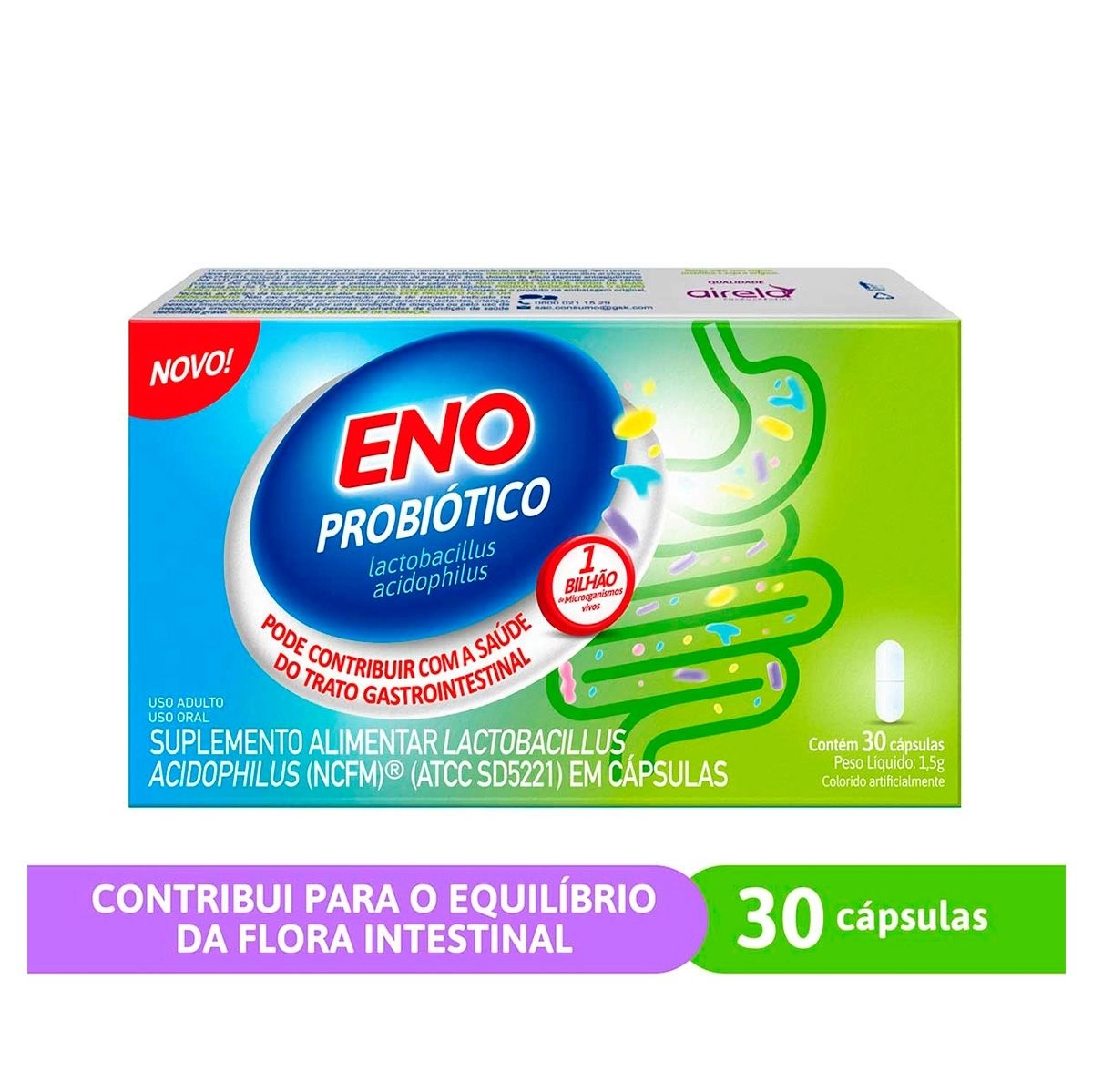 Eno Probiótico Com 30 Cápsulas