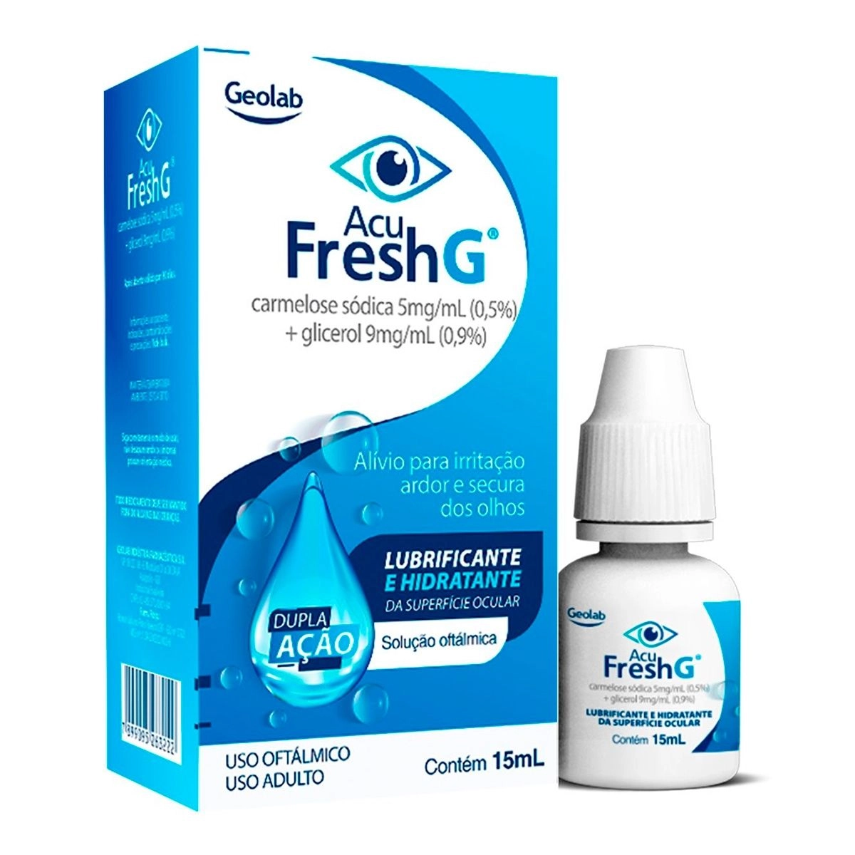 Acu Fresh G 5mg/9mg/ml Solução Oftálmica Com 15ml
