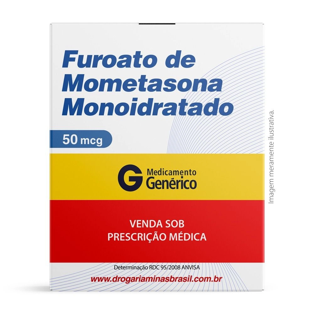 Furoato De Mometasona Monoidratado 50mcg Com 60 Acionamentos Genérico Glenmark