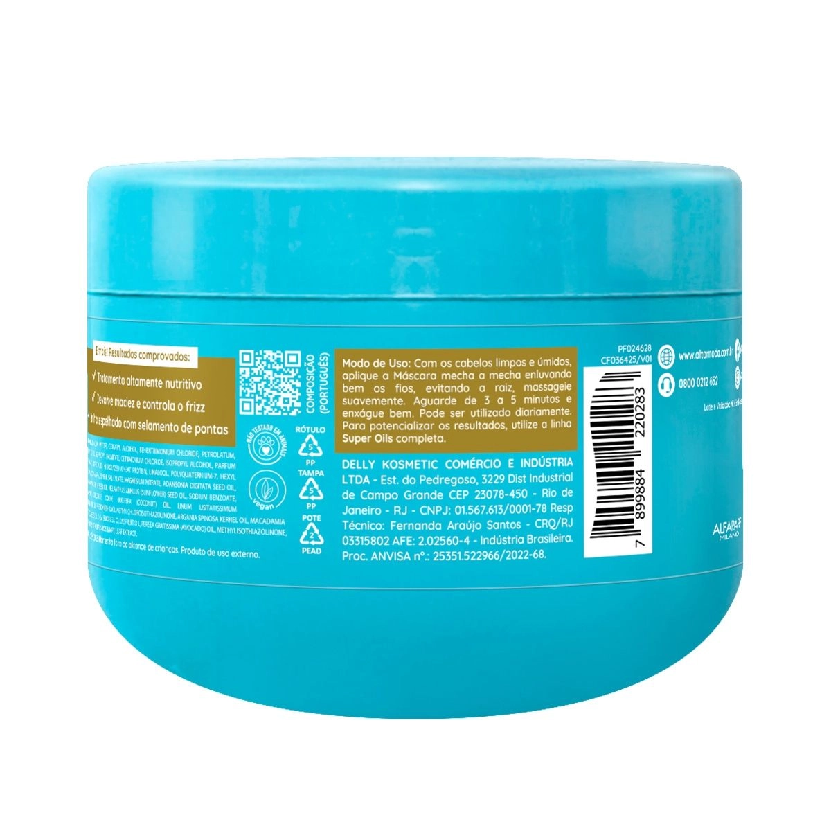 Máscara Condicionante Emoliente Super Oils Com 300g Alta Moda Alfaparf