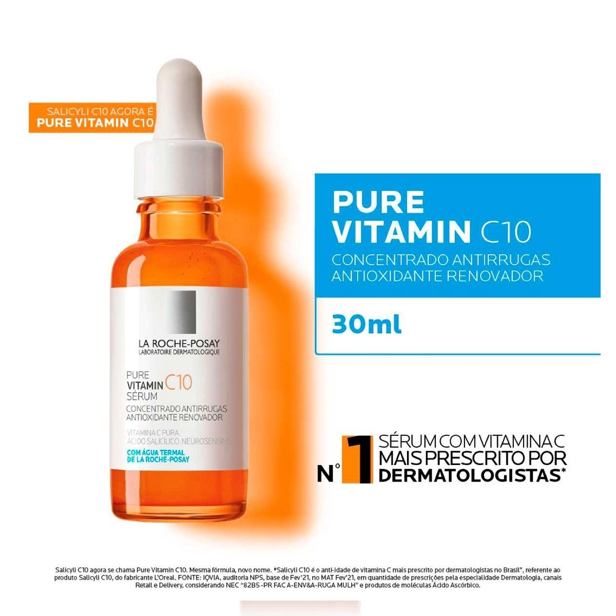 Sérum Anti-Idade Pure Vitamin C10 Com 30Ml La Roche-Posay