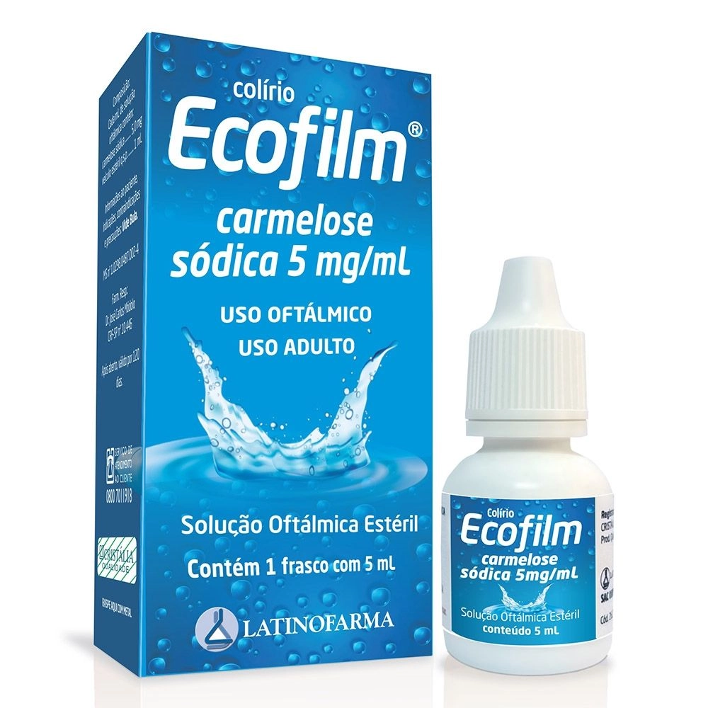 Ecofilm Colírio 5mg 5ml Latinofarma