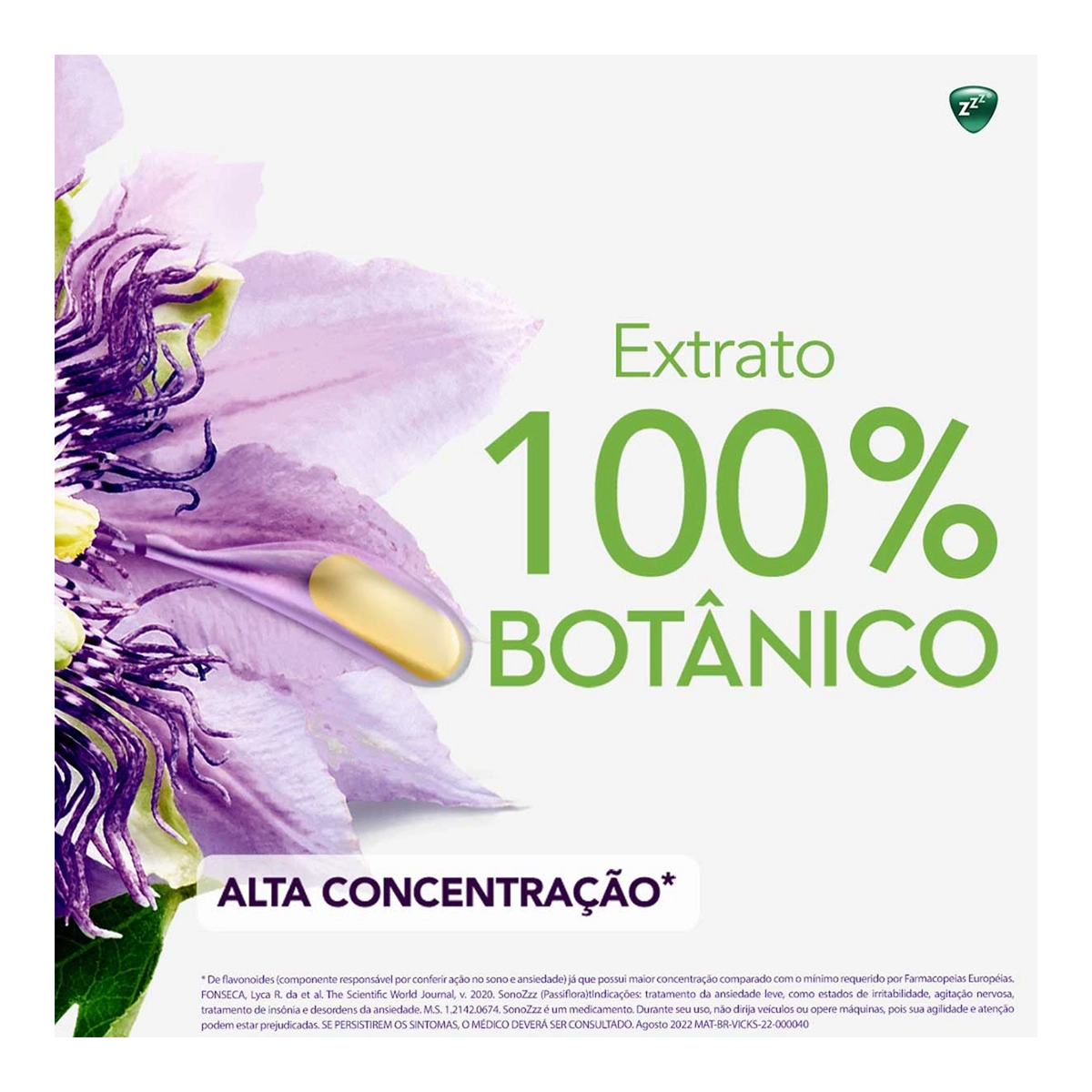 SonoZzz Passiflora 857mg Com 8 Comprimidos