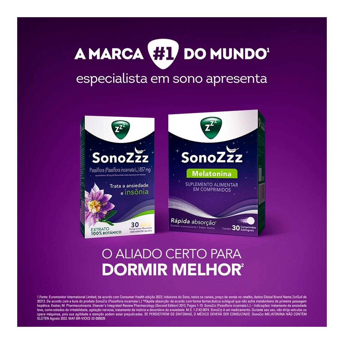 SonoZzz Passiflora 857mg Com 8 Comprimidos