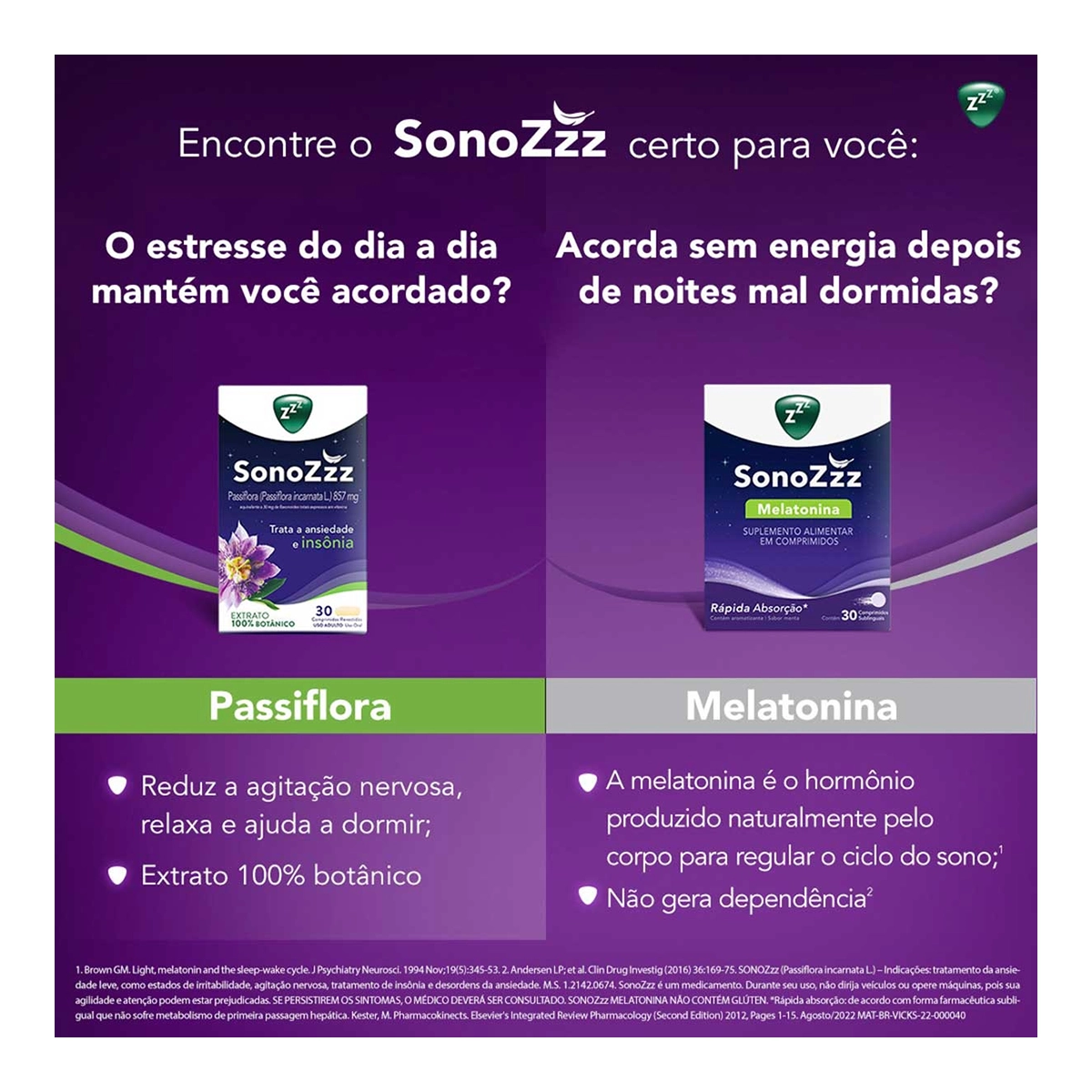 SonoZzz Passiflora 857mg Com 8 Comprimidos