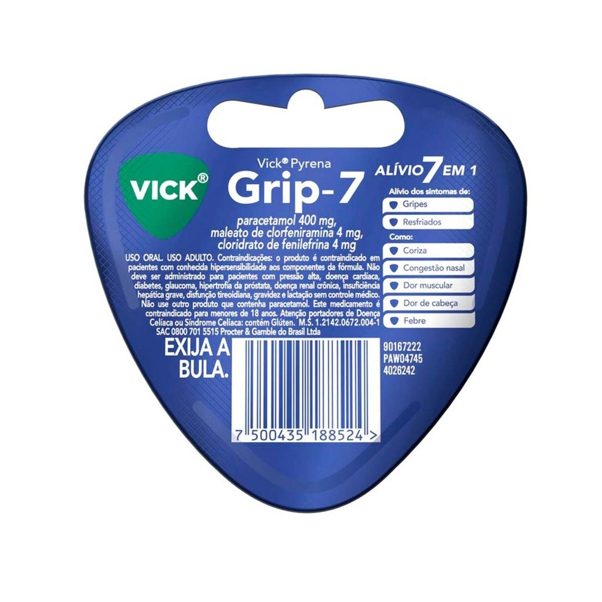 Vick Pyrena Grip-7 Com 5 cápsulas