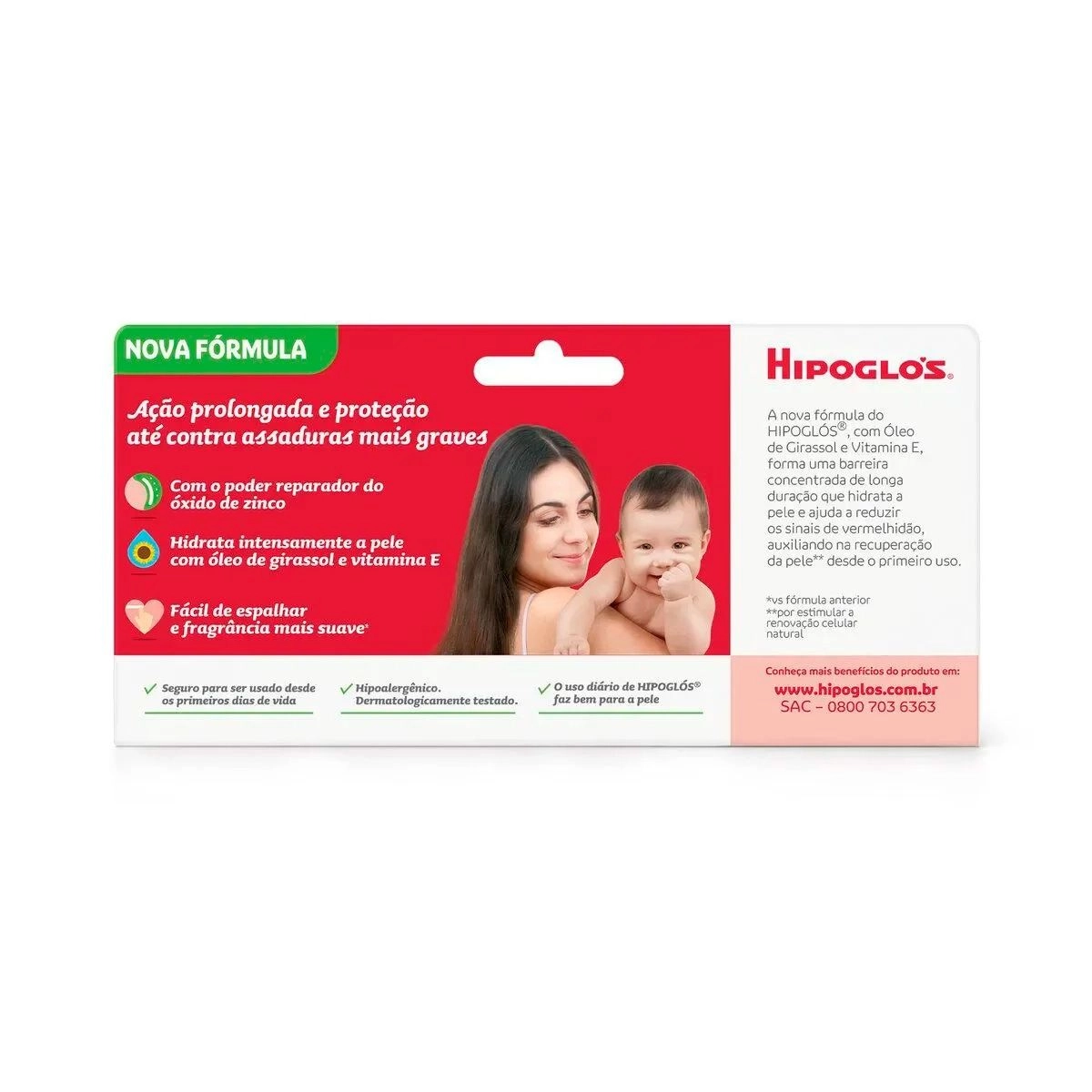 Creme Preventivo De Assaduras Hipoglós Com 40g