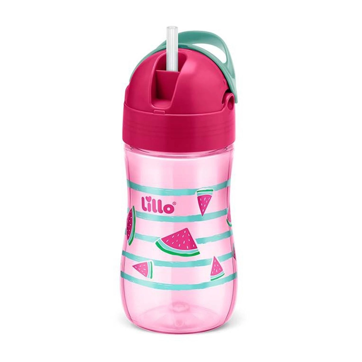 Copo Lillo Evolution Com Canudo 300ml Rosa