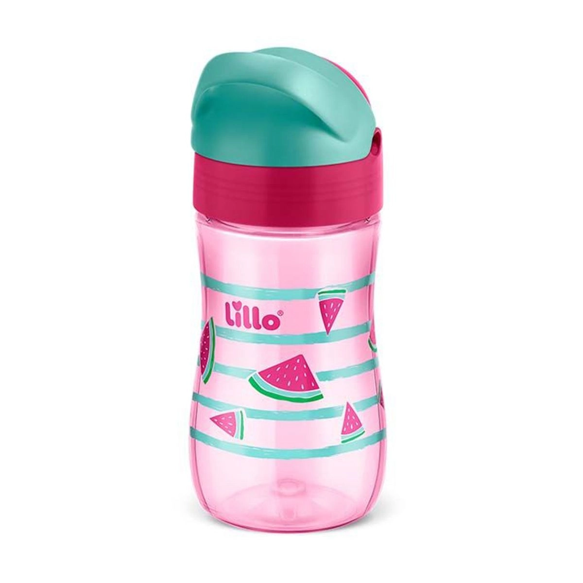 Copo Lillo Evolution Com Canudo 300ml Rosa