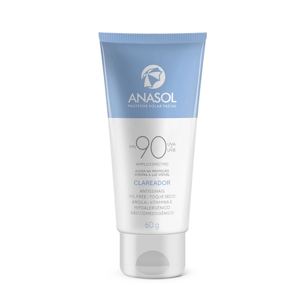 Protetor Solar Facial Clareador FPS90 Com 60g Anasol