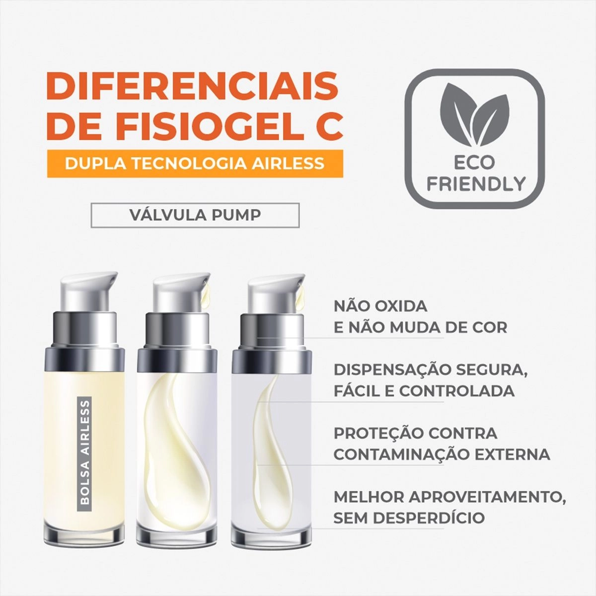 Sérum Facial Anti-idade Fisiogel Vitamina C Antioxidante e Pró-Colágeno Com 30ml