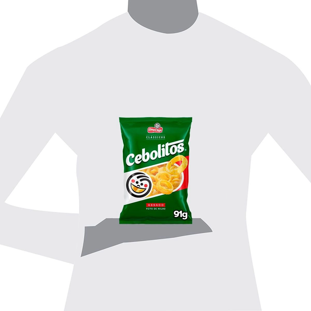 Salgadinho Cebola Elma Chips Cebolitos 91G