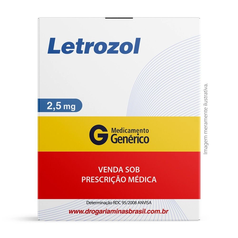 Letrozol 2,5mg Com 30 Comprimidos Genérico Blau