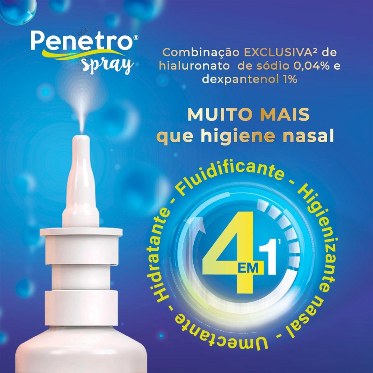 Penetro Spray Nasal Ação 4 em 1 Com 50ml Megalabs