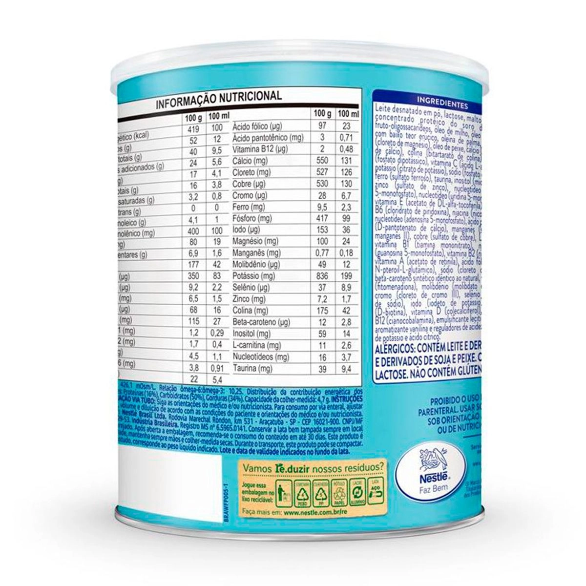 Suplemento Alimentar Infantil Ascenda Baunilha 364g