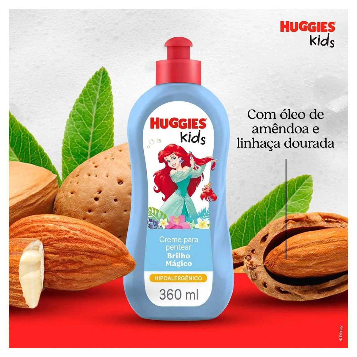 Creme Para Pentear Infantil Huggies Kids Brilho Mágico Com 360ml
