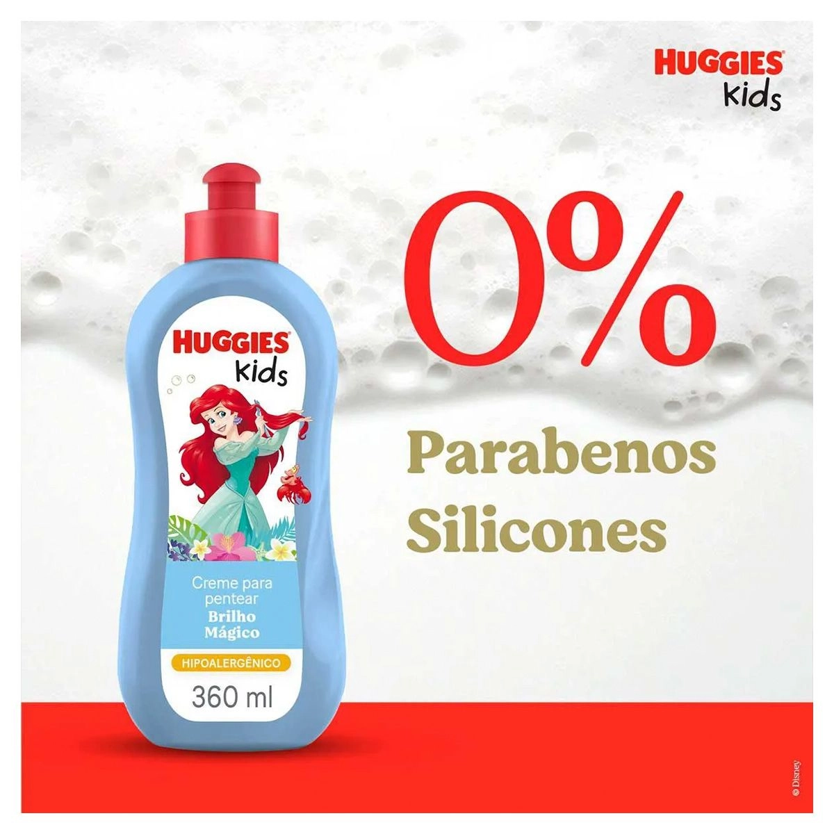 Creme Para Pentear Infantil Huggies Kids Brilho Mágico Com 360ml