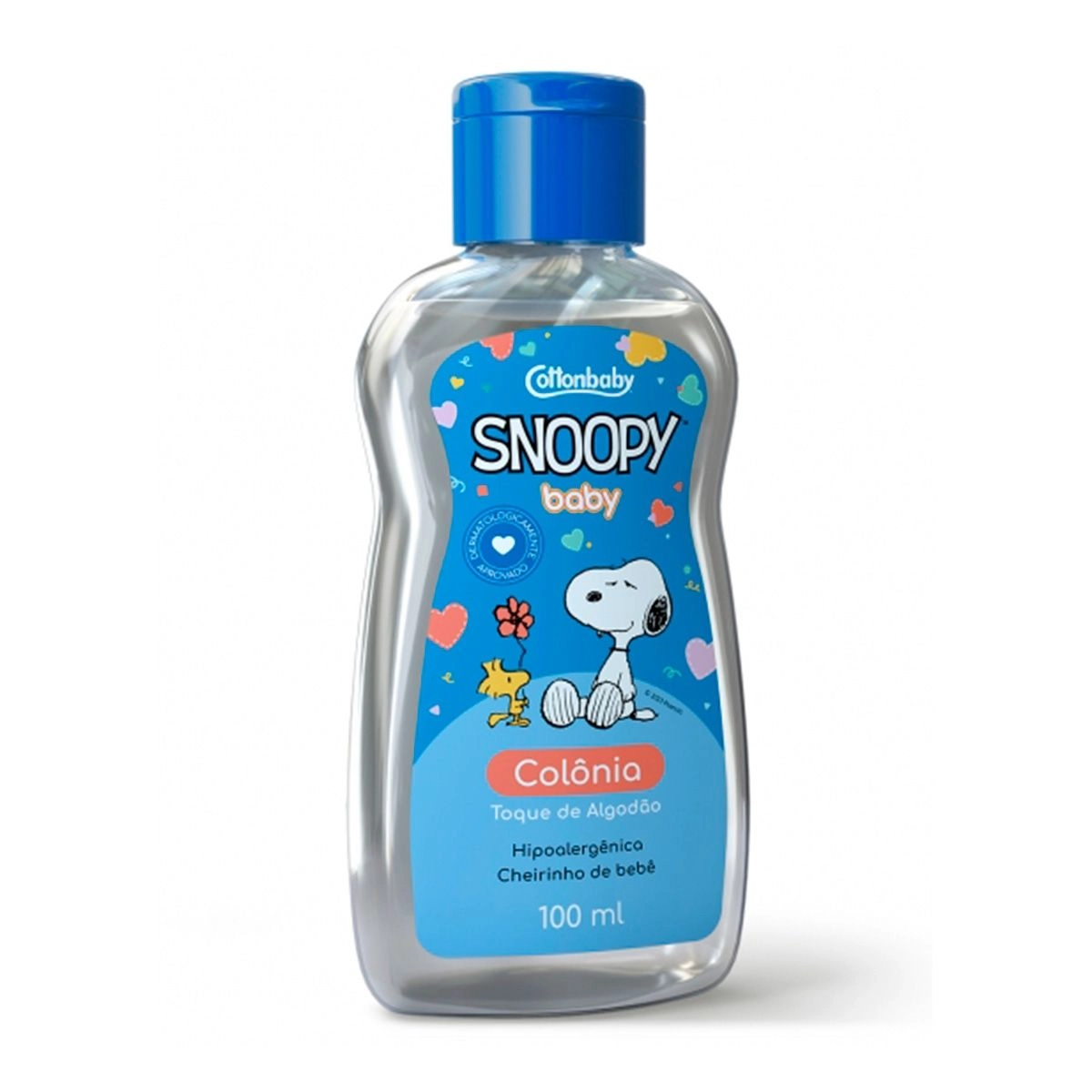 Colônia Snoopy Baby Toque de Algodão Com 100ml Cottonbaby