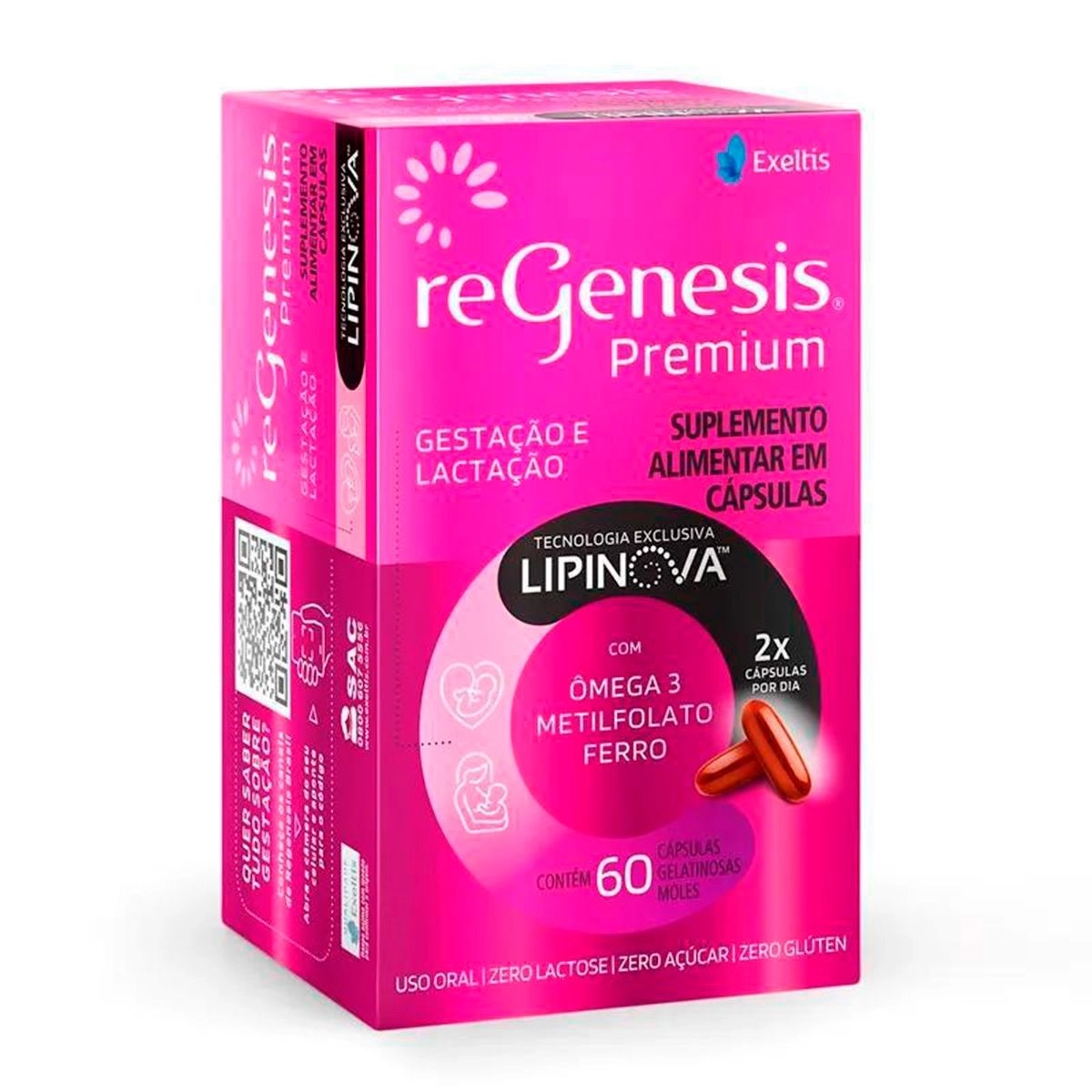 Suplemento Alimentar ReGenesis Premium Pack Com 120 Cápsulas