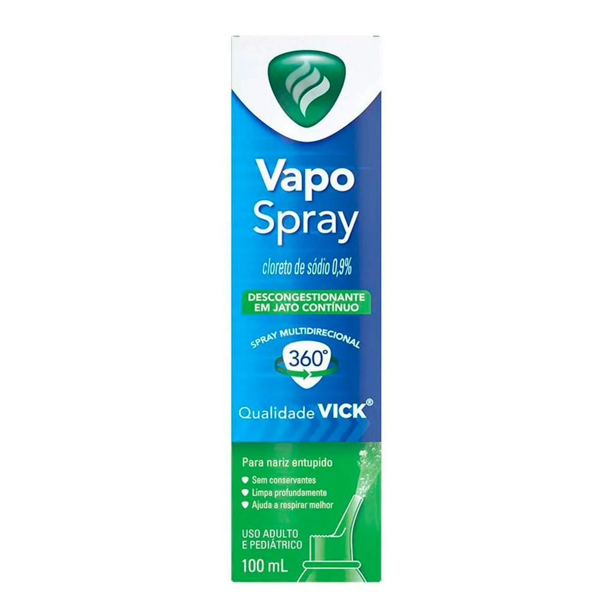 Vick Vapo Spray Descongestionante Nasal Com 100ml