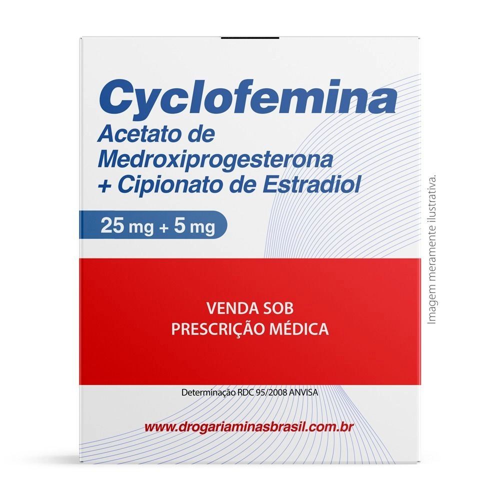 Cyclofemina 25Mg e 5Mg Com 1 Ampola de 0,5ml Carnot
