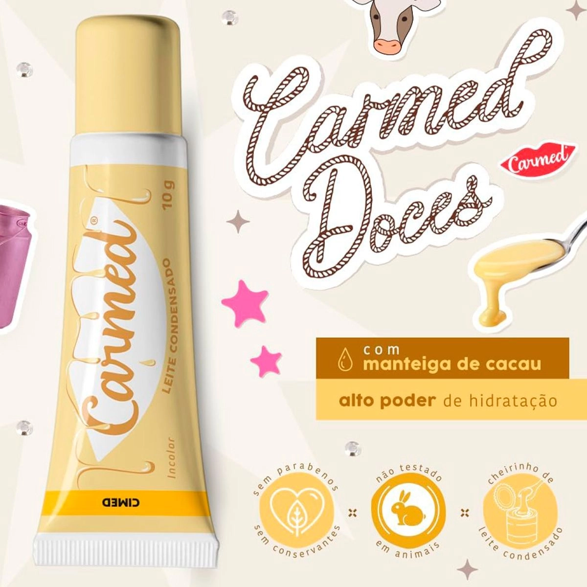Carmed Leite Condensado Hidratante Labial 10g