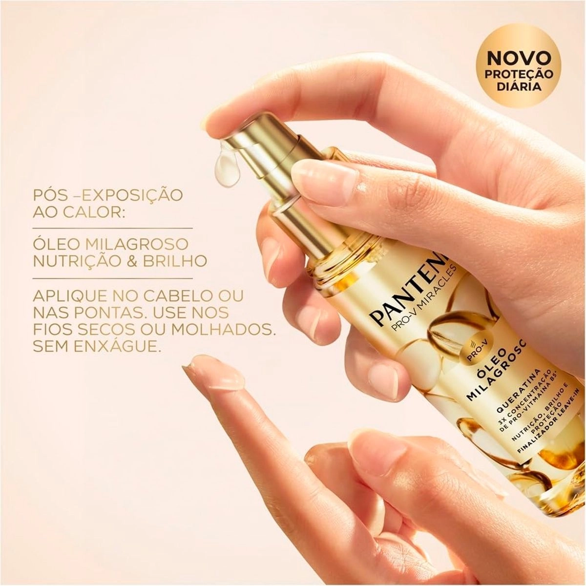 Óleo Capilar Pantene Milagroso Queratina 95ml