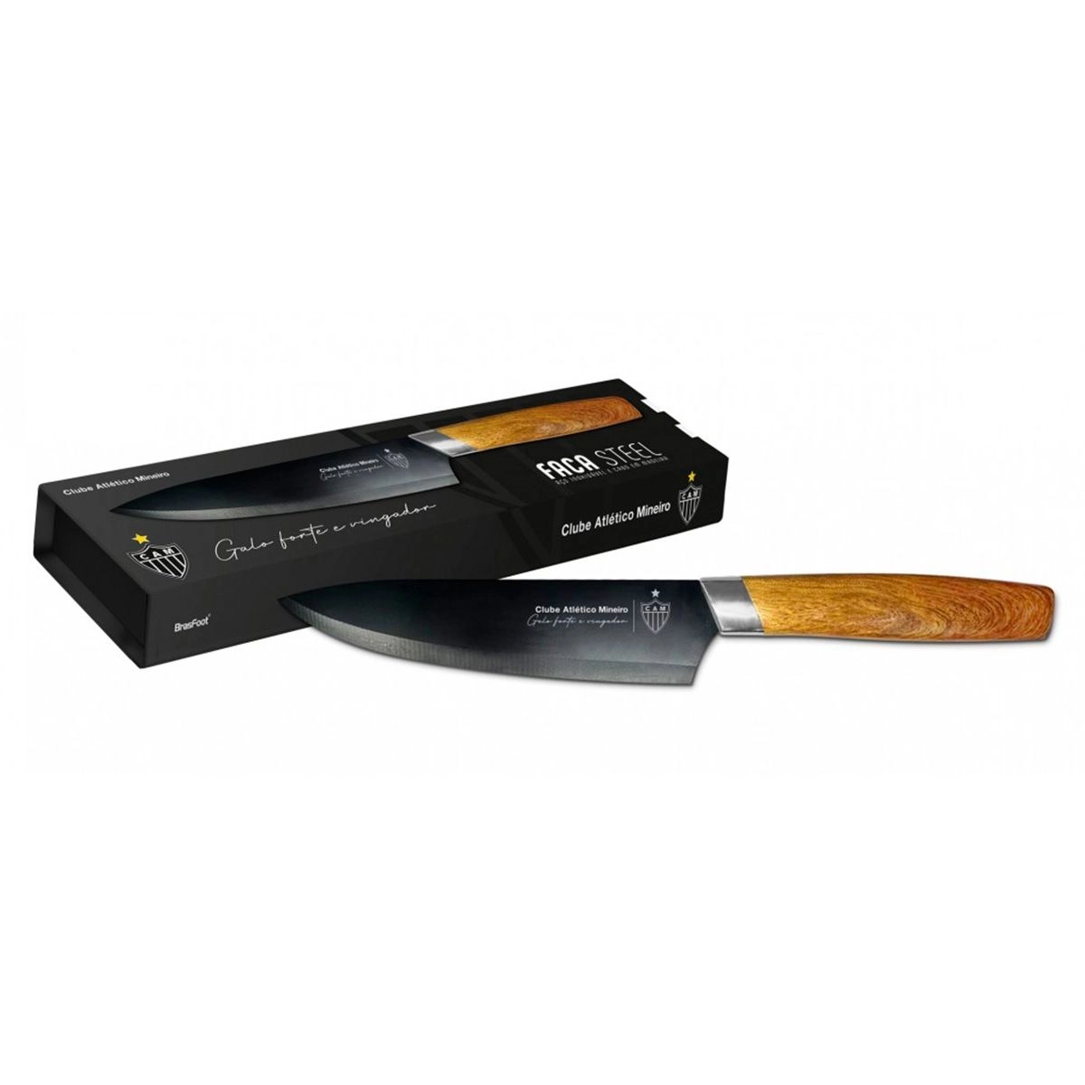 Faca Media Faca Steel Premium Atletico Aço Inox Ref: 13244 Brasfoot - Drogaria ...