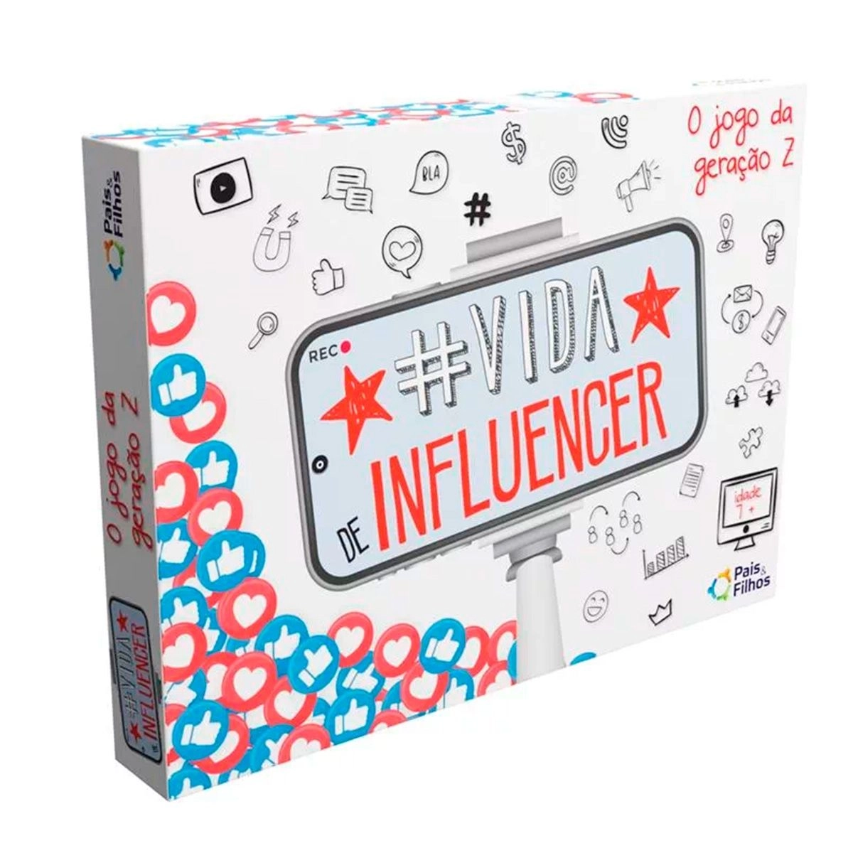 Jogo Tabuleiro #Vida De Influencer Ref:10867 Pais e Filhos