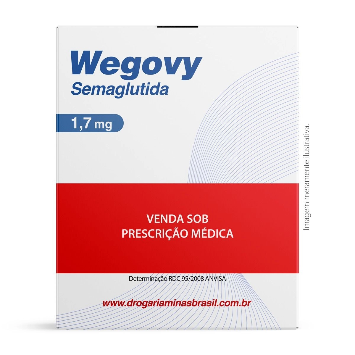 Wegovy Semaglutida 1,7mg Solução Injetável 3ml Com 4 Agulhas