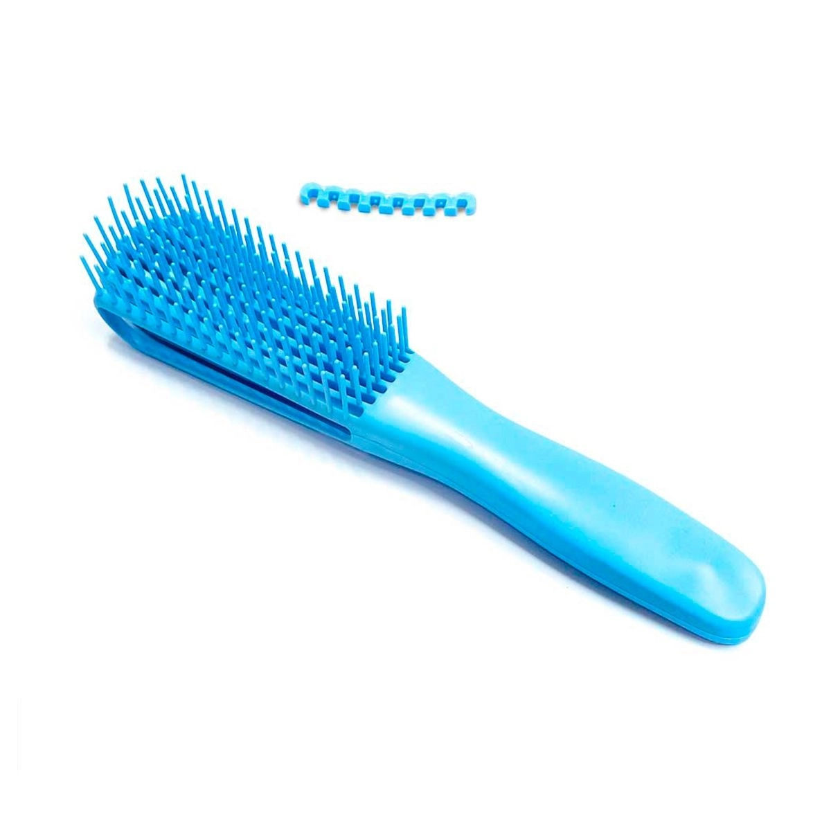 Escova Polyplus com 08 Pentes Para Desembaraçar, Modelar e Cachear Azul Ref.: 5612 Santa Clara