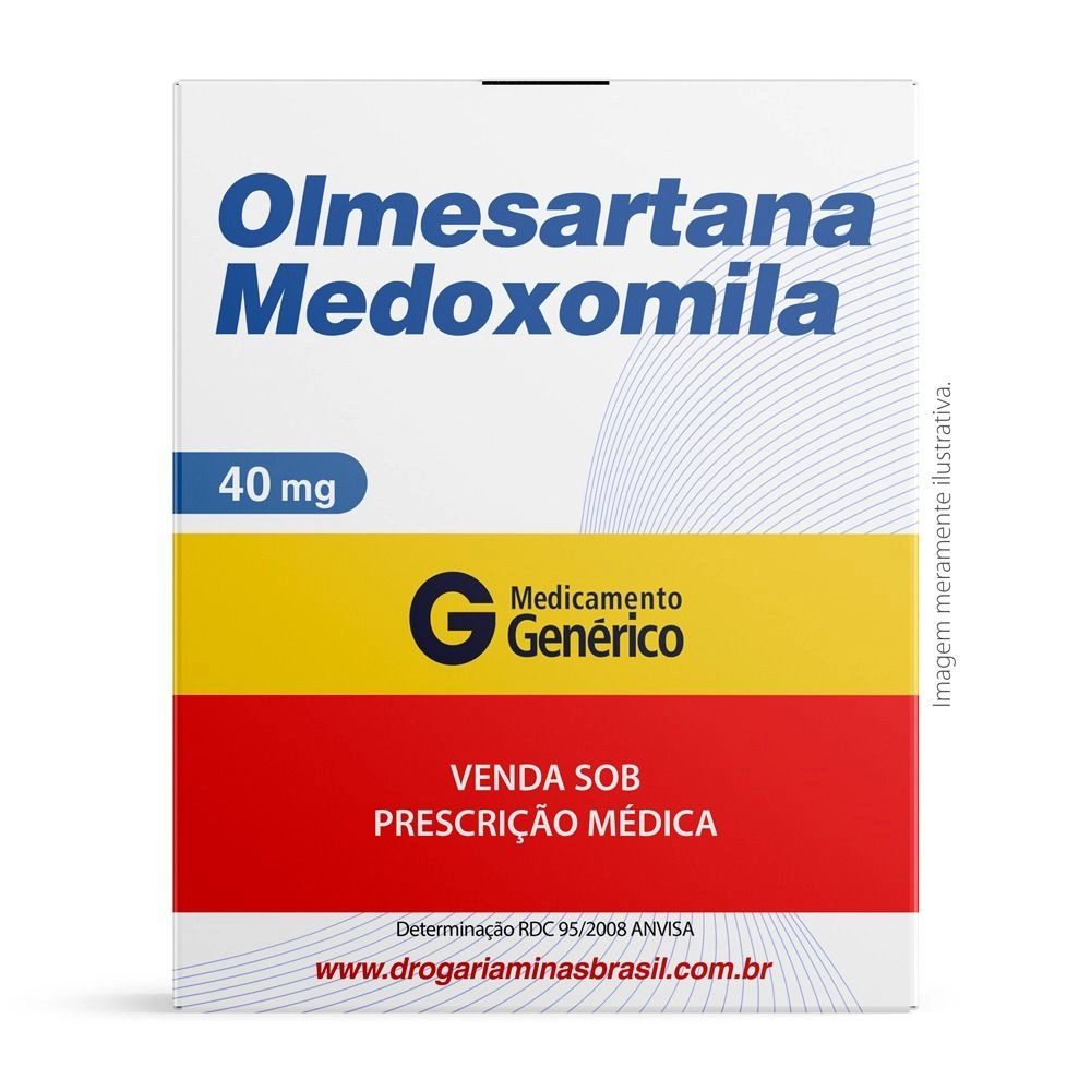 Olmesartana Medoxomila 40mg Com 30 Comprimidos Revestidos Genérico Ems
