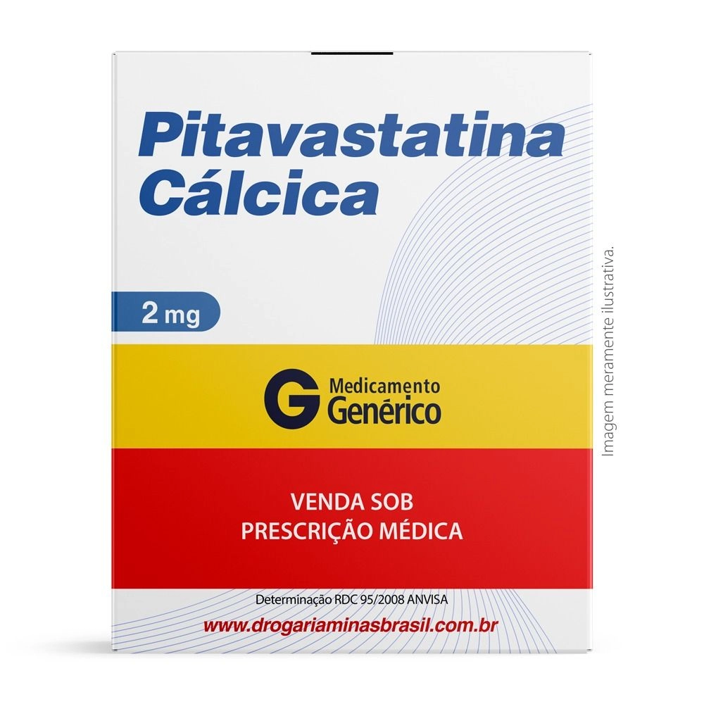 Pitavastatina Cálcica 2mg Ems Com 30 Comprimidos