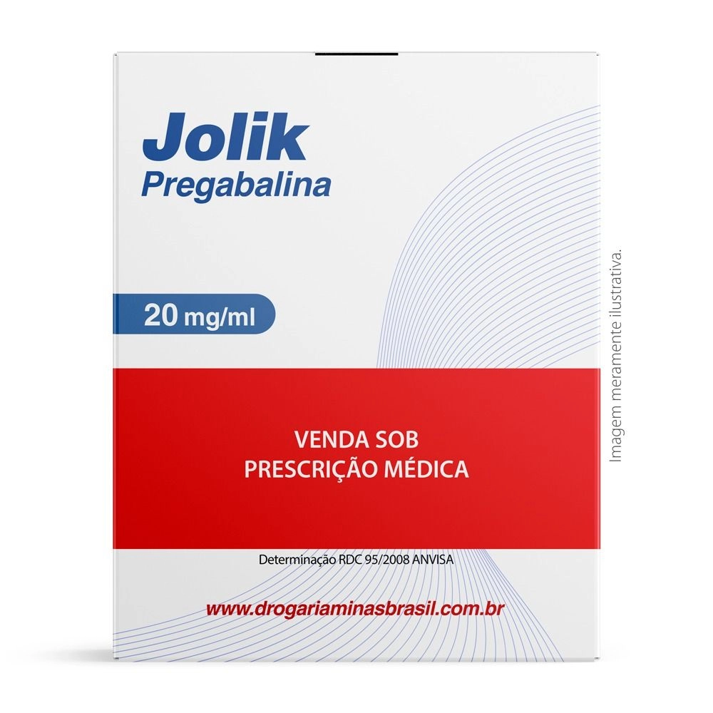 Jolik Pregabalina 20mg/ml Solução Oral 225ml Com Seringa Dosadora