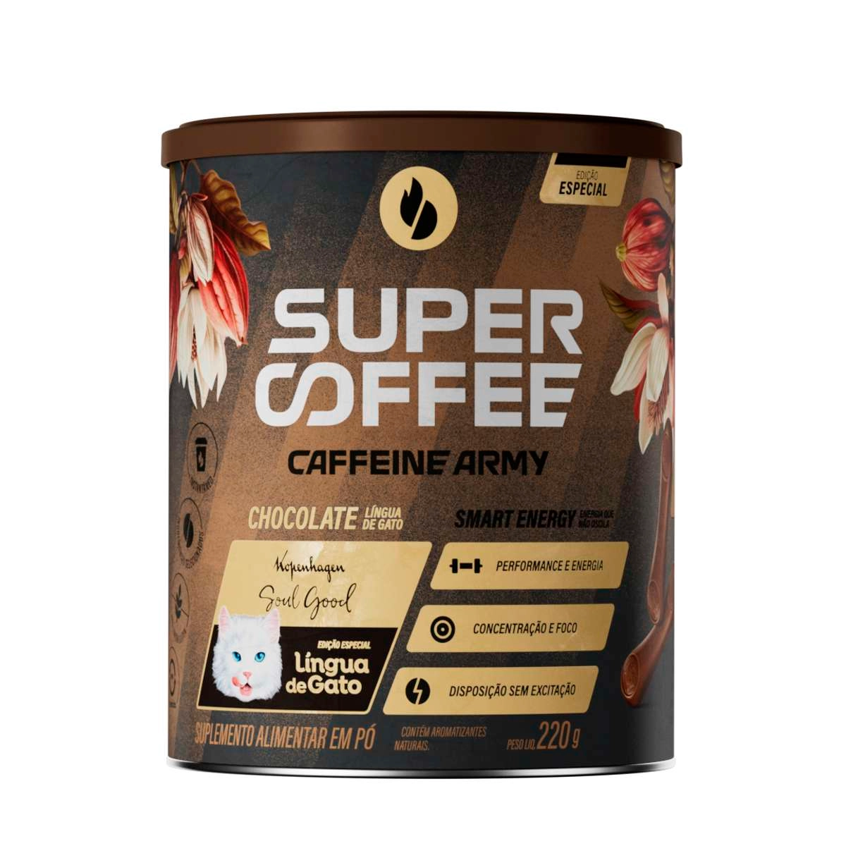 SuperCoffee 3.0 Lingua de Gato Kopenhagen 220g Caffeine Army