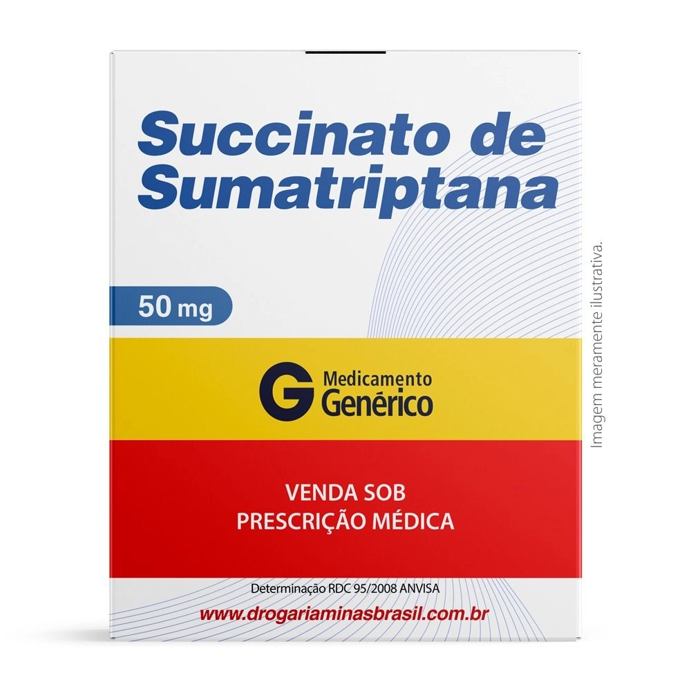Succinato De Sumatriptana 50mg Com 6 Comprimido Revestido Genérico Biolab