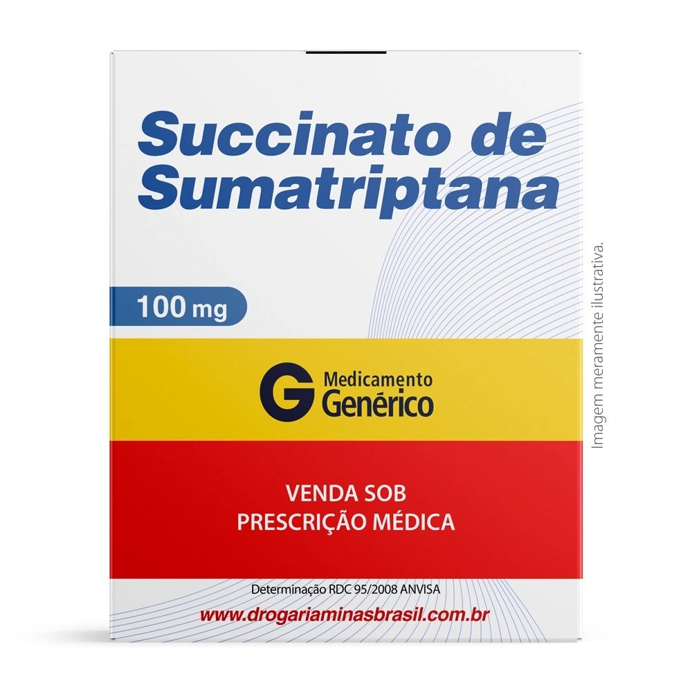 Succinato De Sumatriptana 100mg Com 6 Comprimido Revestido Genérico Biolab