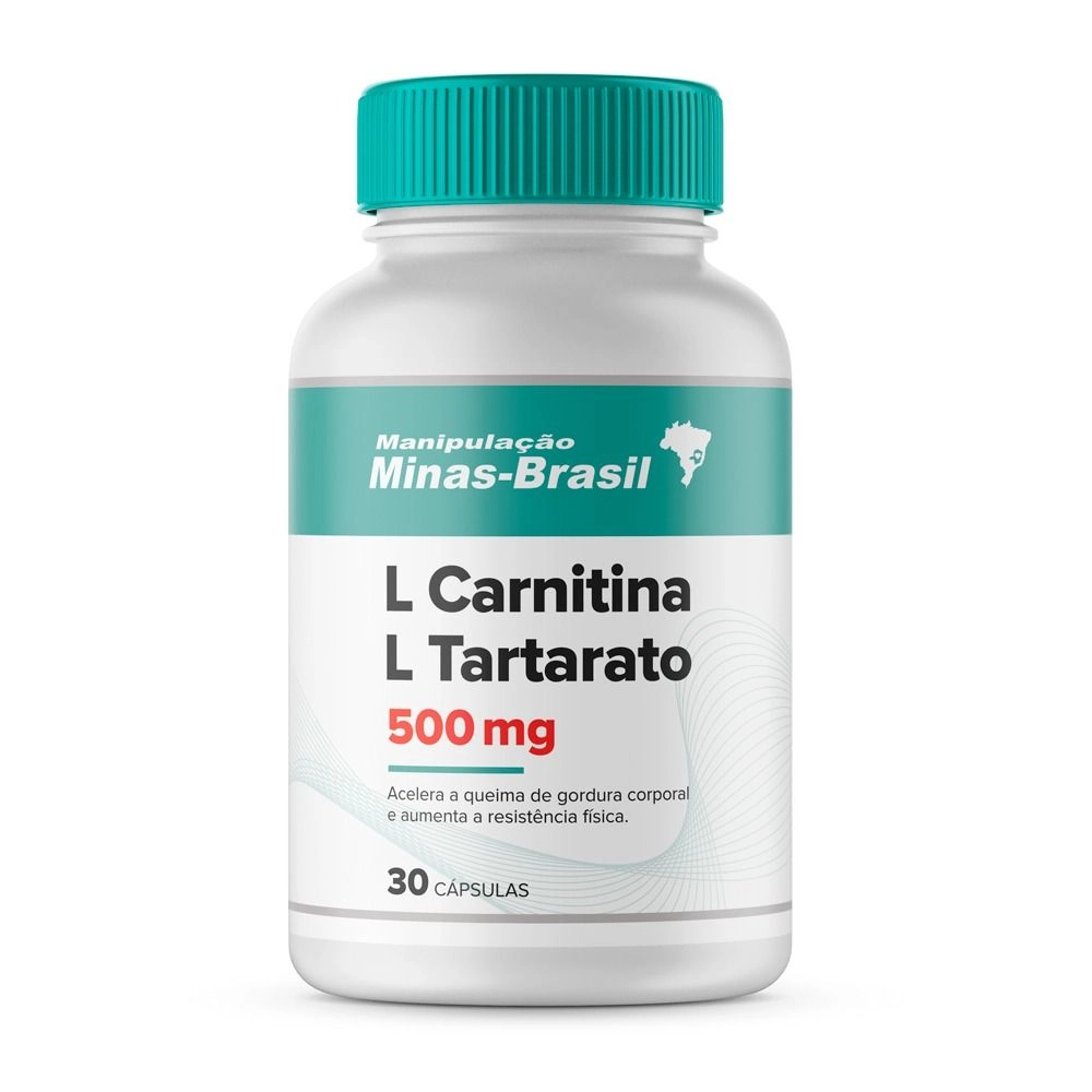 L Carnitina L Tartarato 500Mg 30 Cpsulas - Drogaria Minas-Brasil