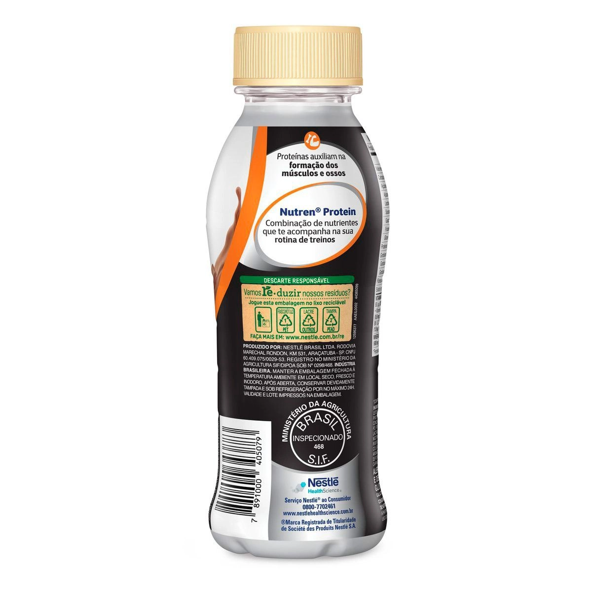 Bebida Láctea Nutren Protein 15g de Proteínas Chocolate 260ml