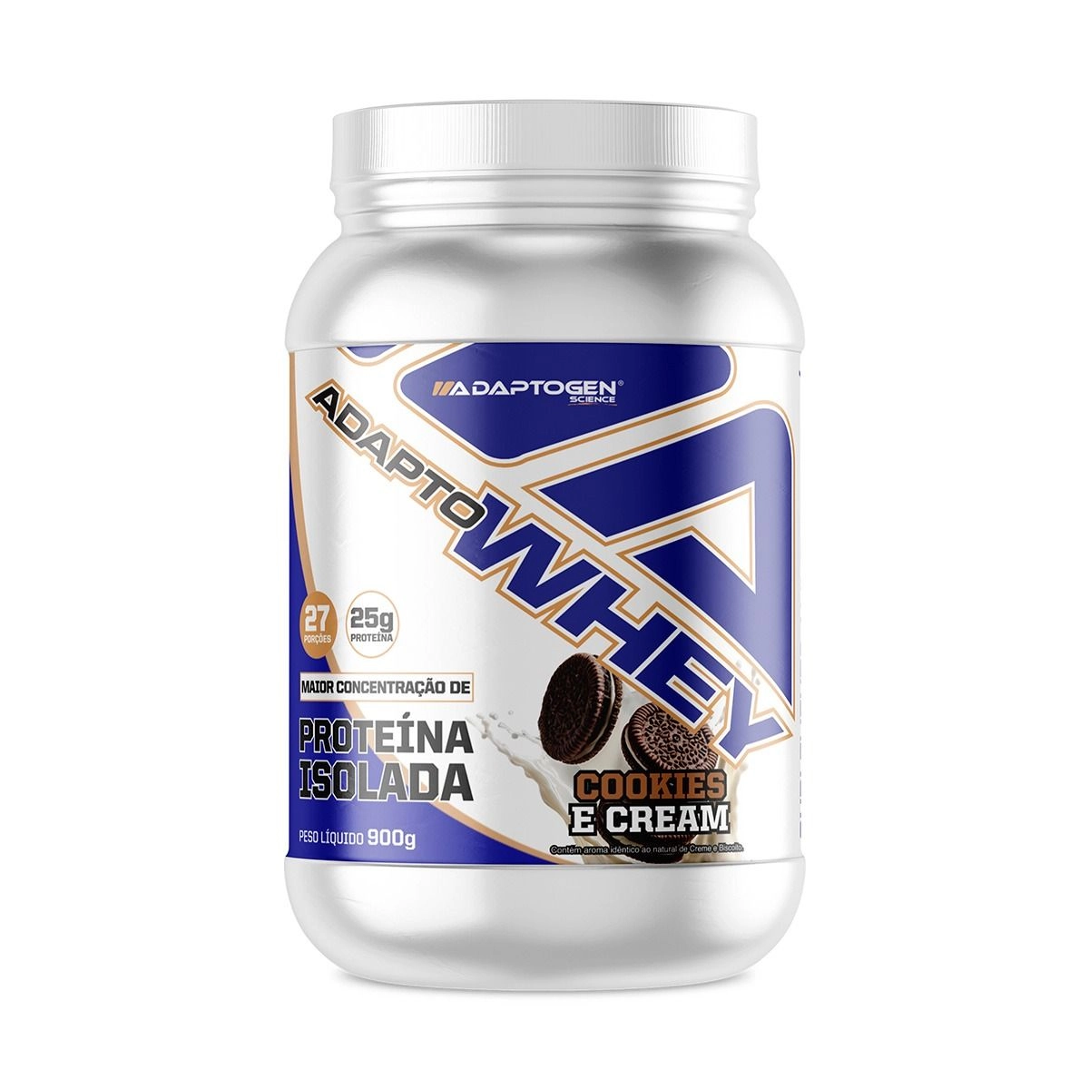 Adapto Whey Isolado Cookies e Cream 900G Adaptogen