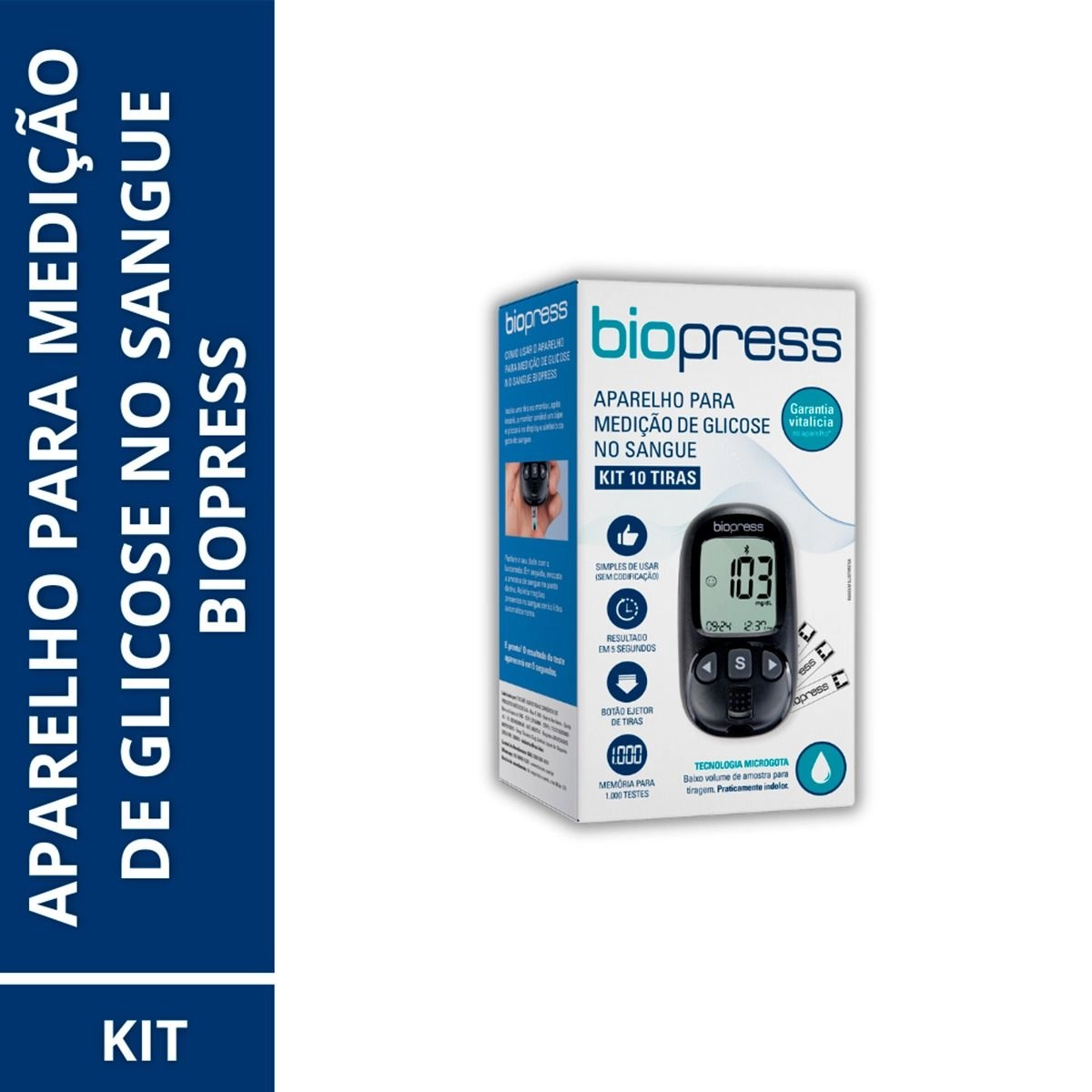 Aparelho Para Mediação de Glicose no Sangue Biopress
