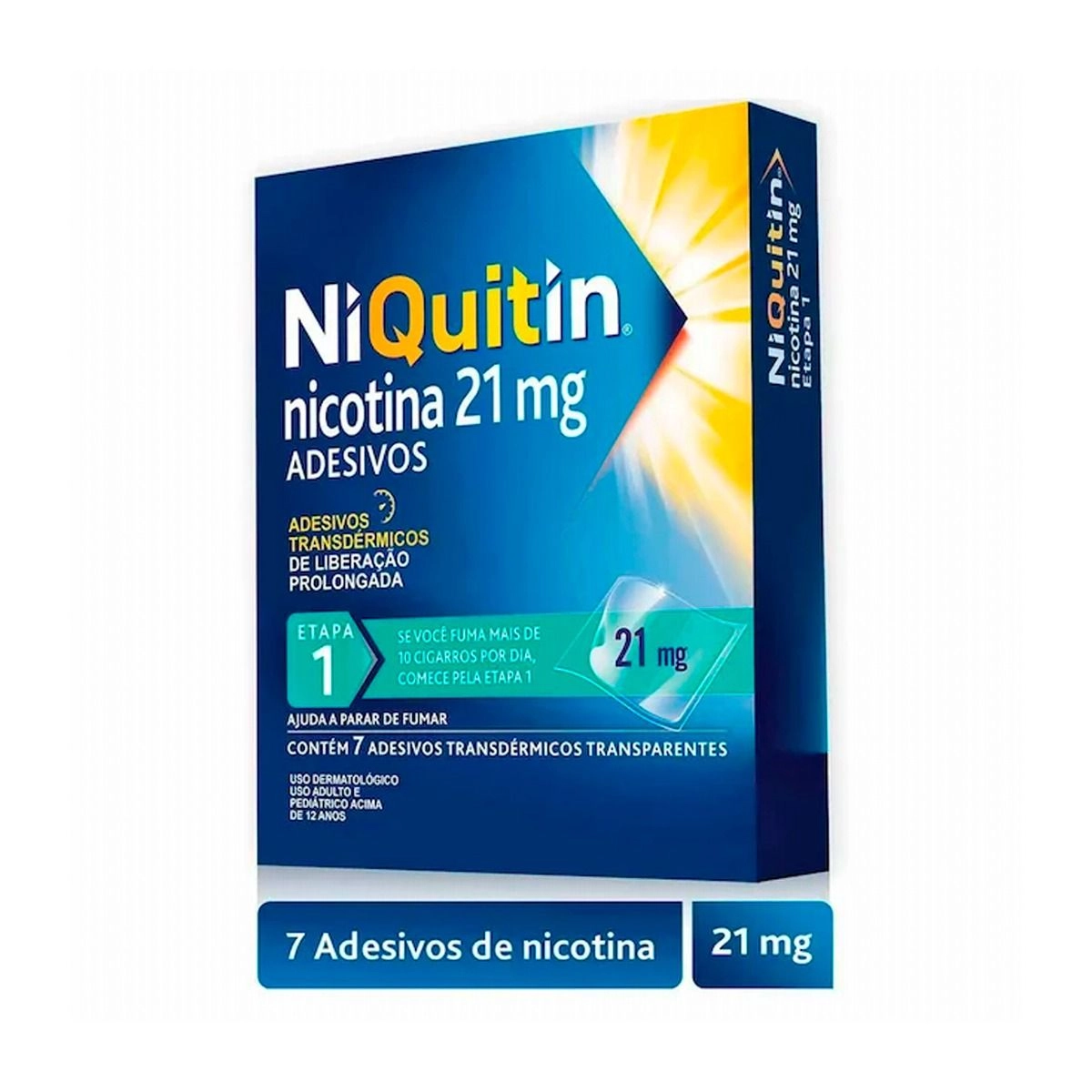 Niquitin 21mg Etapa 7 Adesivos Transdérmicos Gsk